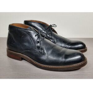 Nordstrom Men's Shop Alton Chukka Boot, Black Leather, Mens Size 10.5 M